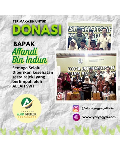 Donasi Bapak Affandi